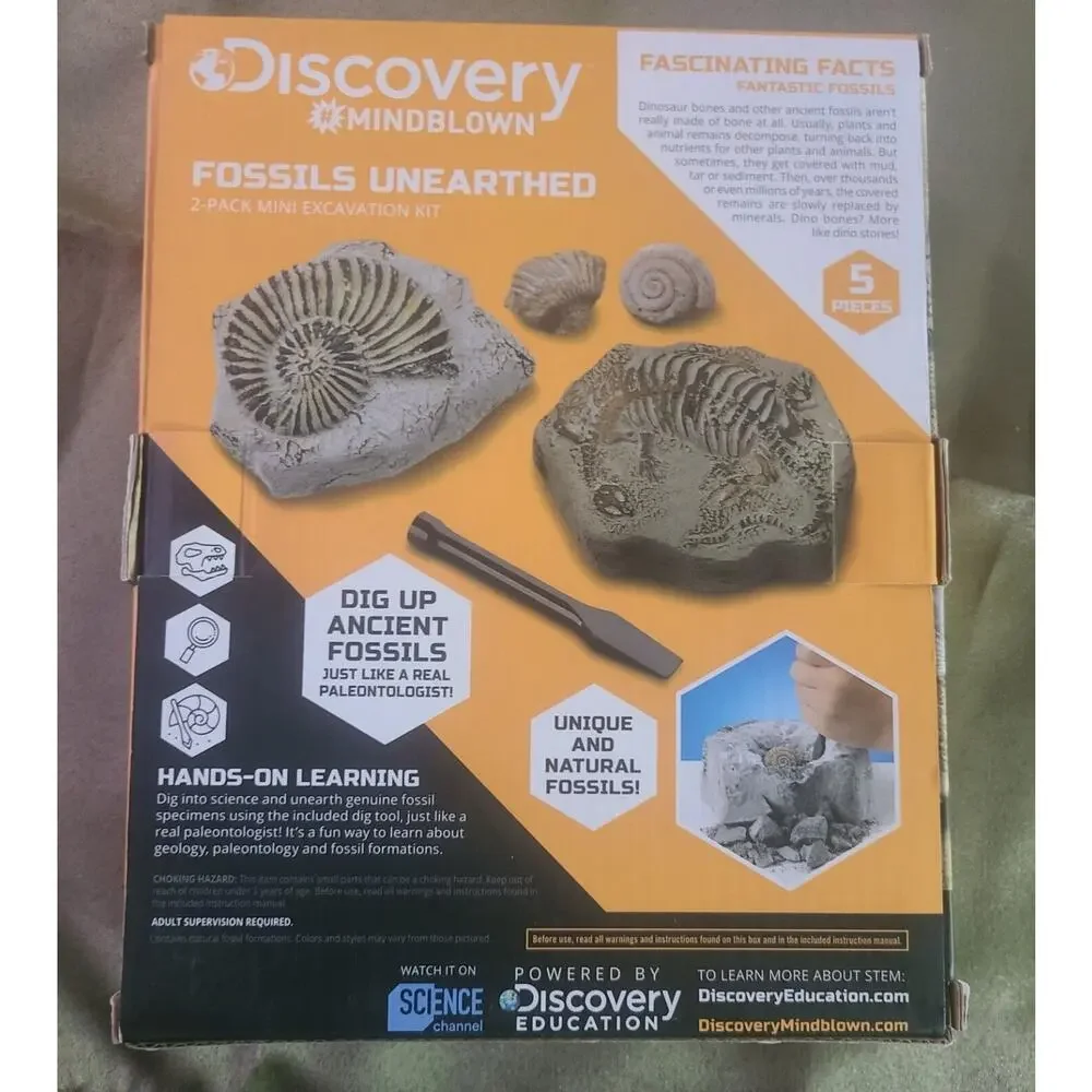 Lot Of 2 Discovery Mindblown Stem Family Activity Fossils Science Toy